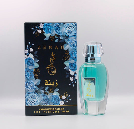 Zenah Eau De Toilette (80ml) – A Refreshing Breeze of Blue Florals & Pure Serenity