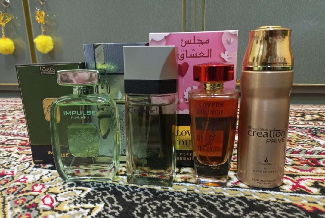 Signature Essence – 4-Piece Luxury Perfume Collection